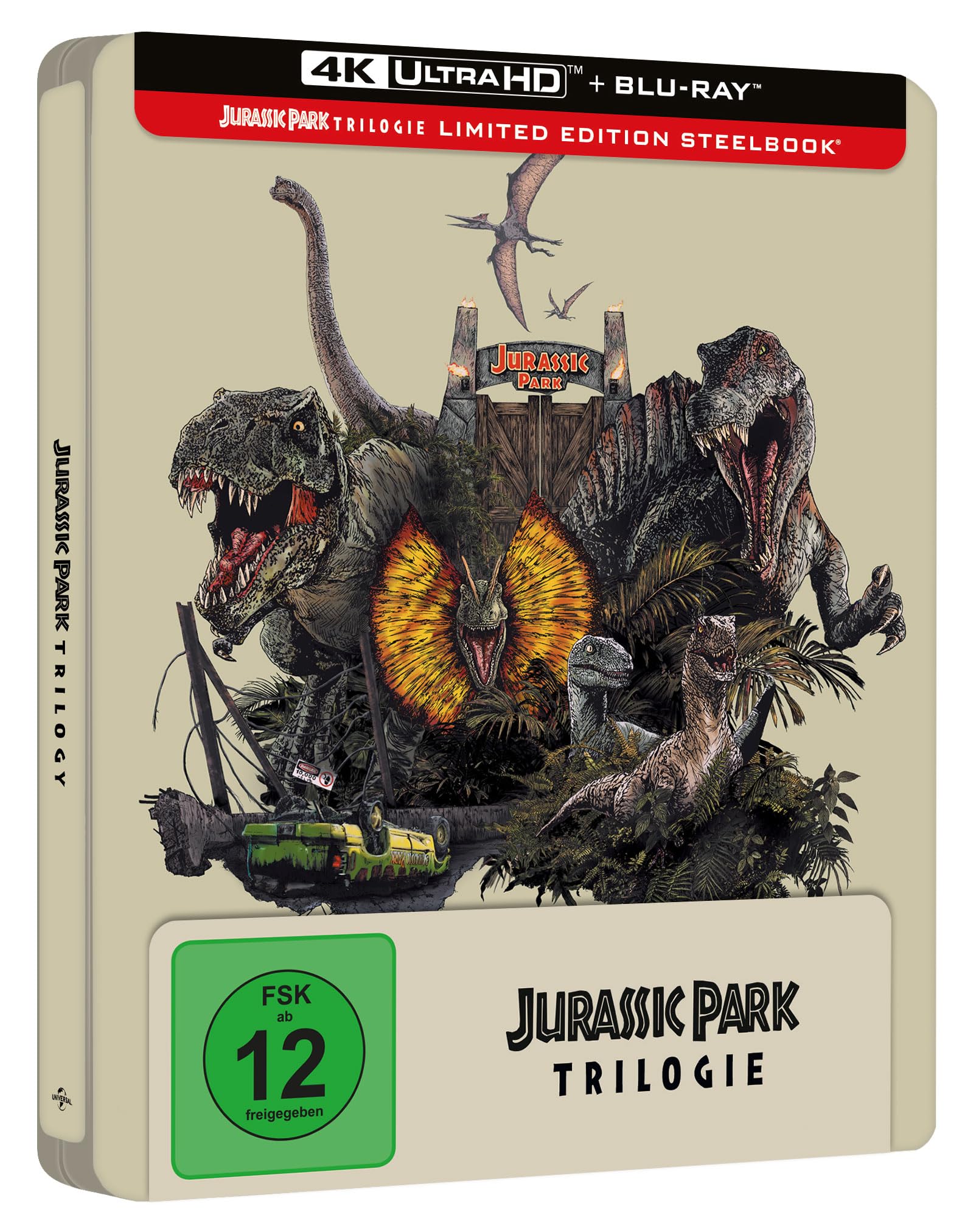 Jurassic Park - Trilogie - Steelbook - Limited Edition (4K Ultra